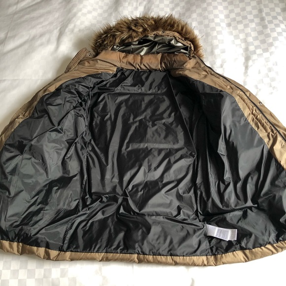 🔹 EA7 golden bronze down puffer parka - Picture 3 of 11